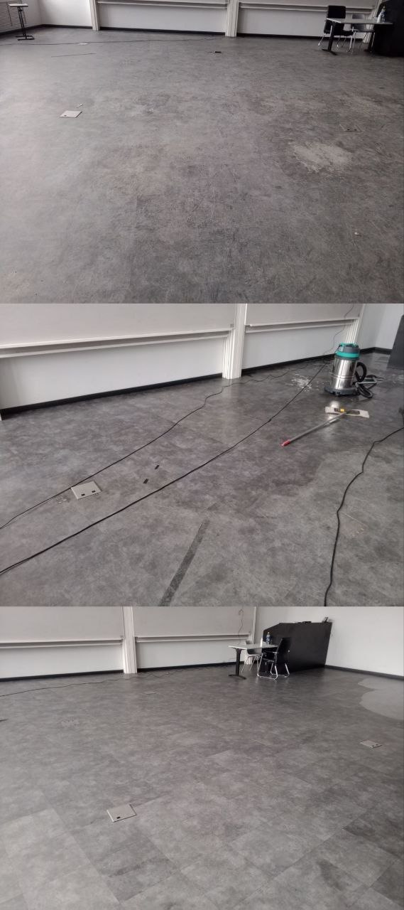 Вертикальный коллаж до и после уборки