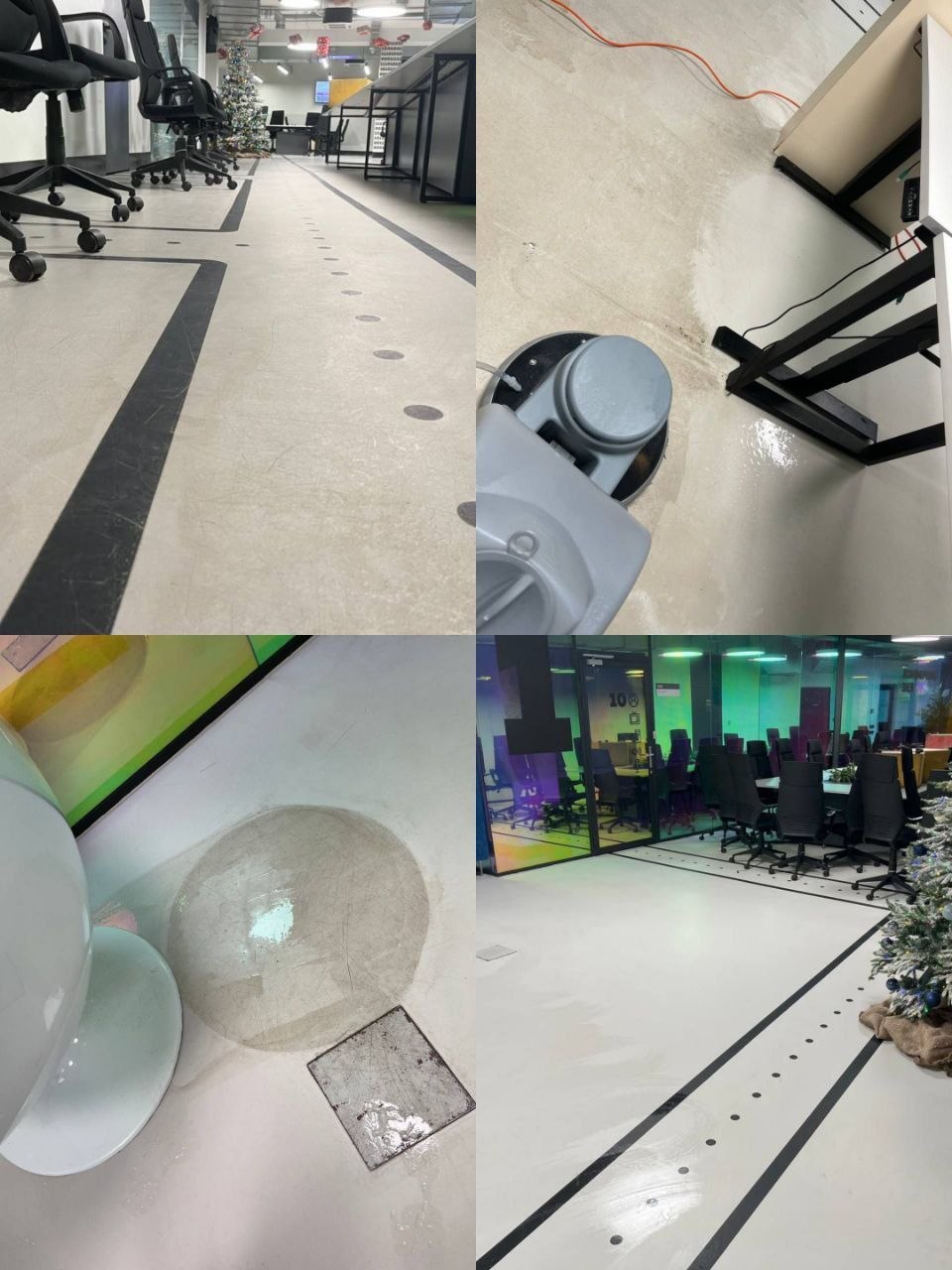 Роторная обработка покрытия на объекте